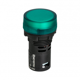 Сигнальная LED лампа, зеленый, 220V AC/DC IP65 MT22-SA33